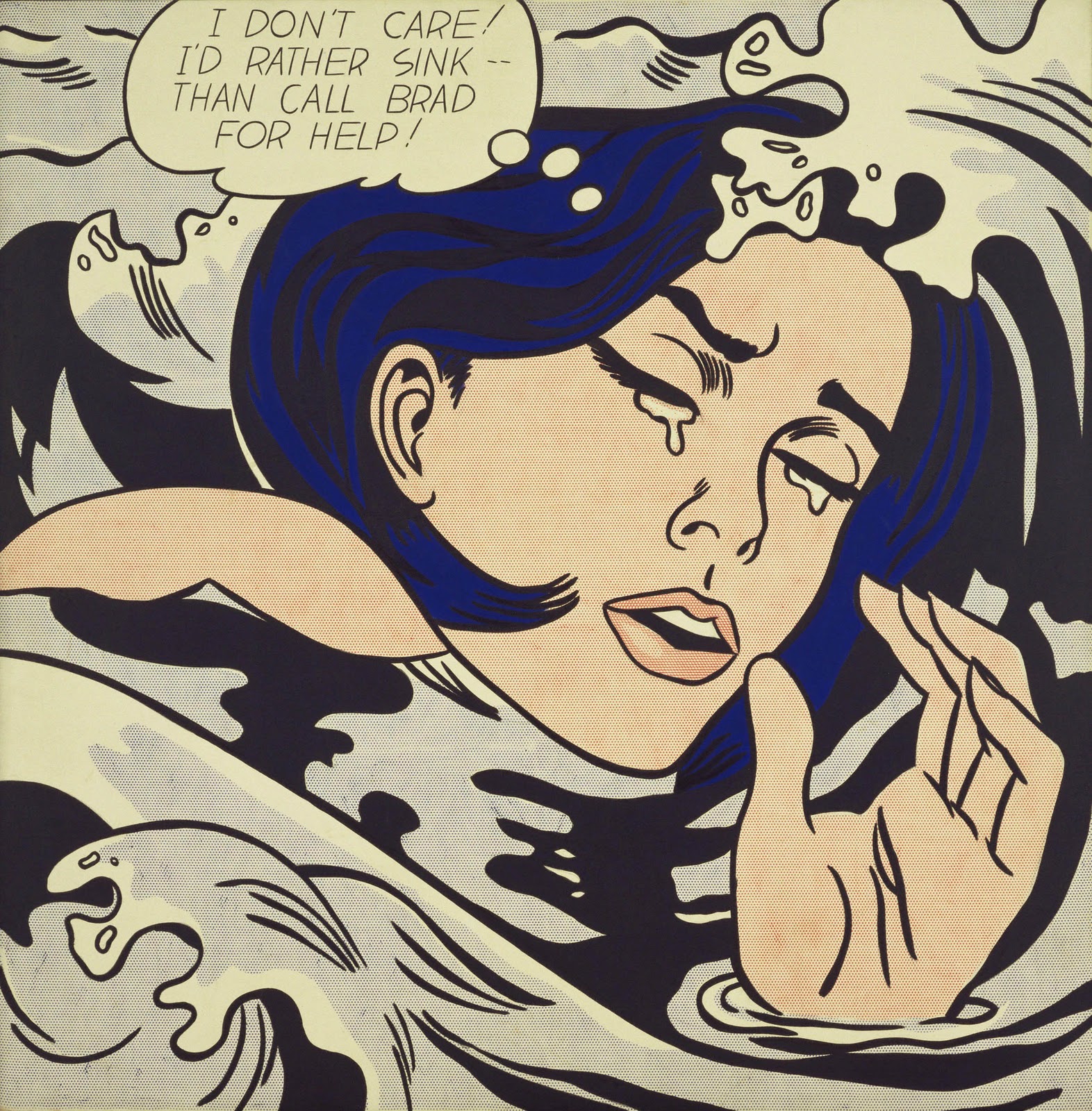 'Drowning Girl'. Roy Lichtenstein (1963)